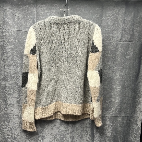 Worn once. Antik batik jeany color block alpaca blend sweater - Picture 6 of 6
